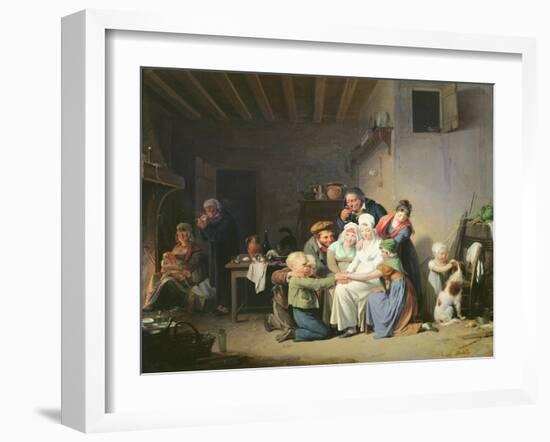 The Game of Pied De Boeuf, C.1824-Louis Leopold Boilly-Framed Giclee Print