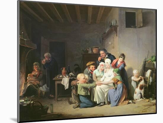 The Game of Pied De Boeuf, C.1824-Louis Leopold Boilly-Mounted Giclee Print