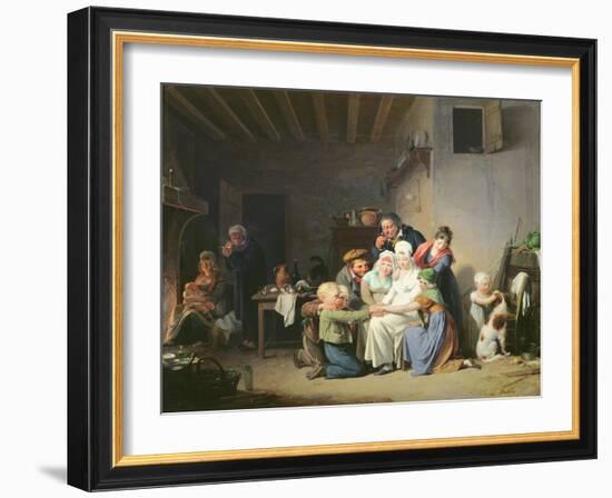 The Game of Pied De Boeuf, C.1824-Louis Leopold Boilly-Framed Giclee Print