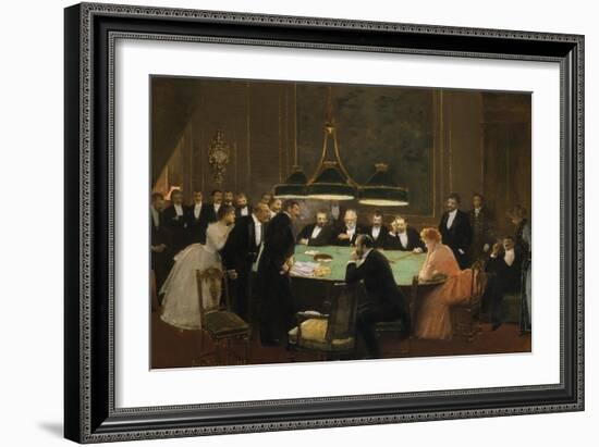 The Game Room, 1889-Jean Béraud-Framed Giclee Print
