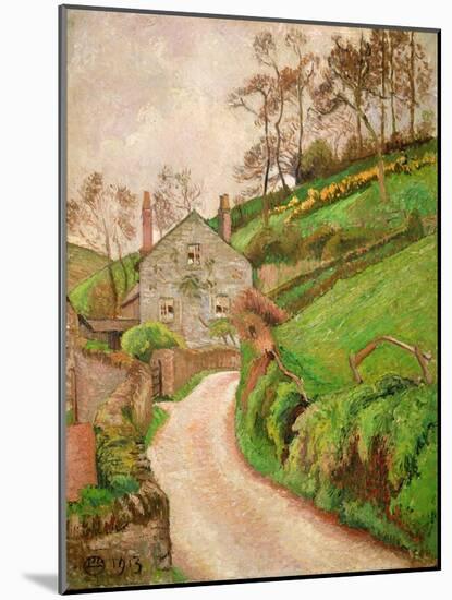 The Gamekeeper's House, or the Gardener's Cottage, 1913-Lucien Pissarro-Mounted Giclee Print