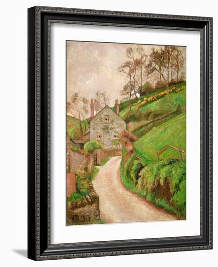 The Gamekeeper's House, or the Gardener's Cottage, 1913-Lucien Pissarro-Framed Giclee Print