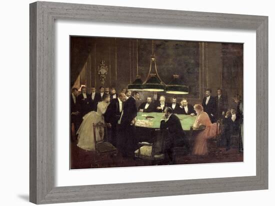 The Gaming Room at the Casino, 1889-Jean Béraud-Framed Giclee Print