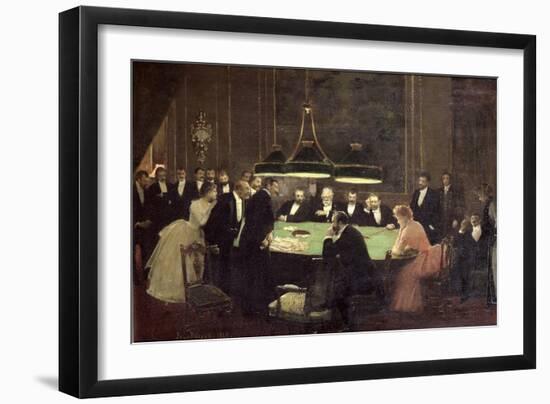 The Gaming Room at the Casino, 1889-Jean Béraud-Framed Giclee Print