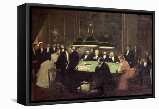 The Gaming Room at the Casino, 1889-Jean Béraud-Framed Premier Image Canvas