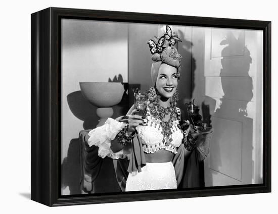 The Gang's All Here, Carmen Miranda, 1943-null-Framed Stretched Canvas