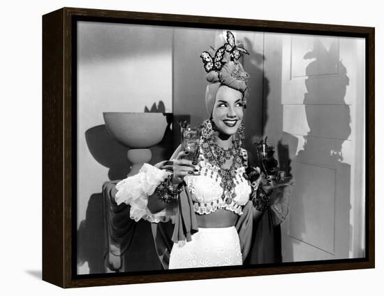 The Gang's All Here, Carmen Miranda, 1943-null-Framed Stretched Canvas