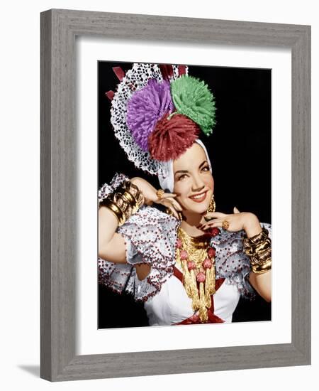 THE GANG'S ALL HERE, Carmen Miranda, 1943.-null-Framed Photo