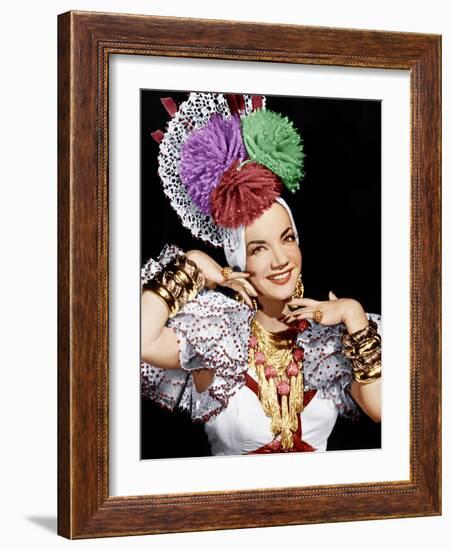 THE GANG'S ALL HERE, Carmen Miranda, 1943.-null-Framed Photo