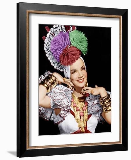 THE GANG'S ALL HERE, Carmen Miranda, 1943.-null-Framed Photo