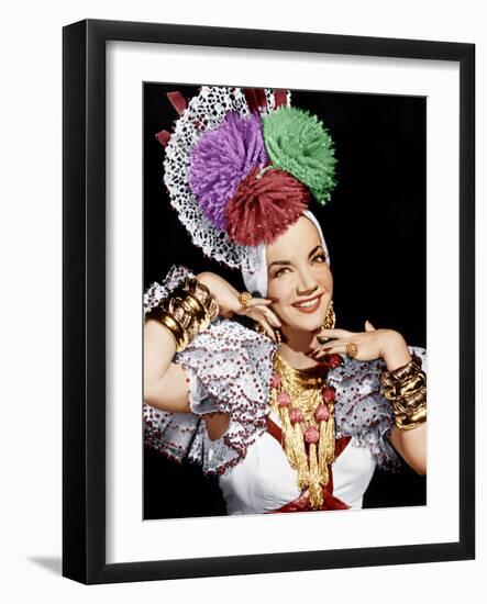 THE GANG'S ALL HERE, Carmen Miranda, 1943.-null-Framed Photo