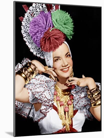 THE GANG'S ALL HERE, Carmen Miranda, 1943.-null-Mounted Photo