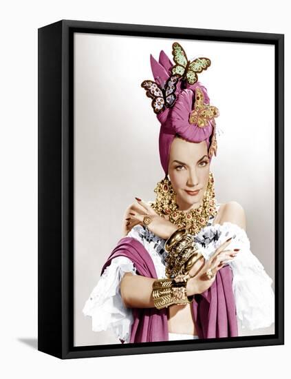 THE GANG'S ALL HERE, Carmen Miranda, 1943.-null-Framed Stretched Canvas