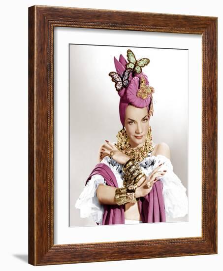 THE GANG'S ALL HERE, Carmen Miranda, 1943.-null-Framed Photo