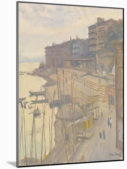 The Ganges at Varanesi, 2009-Julian Barrow-Mounted Giclee Print