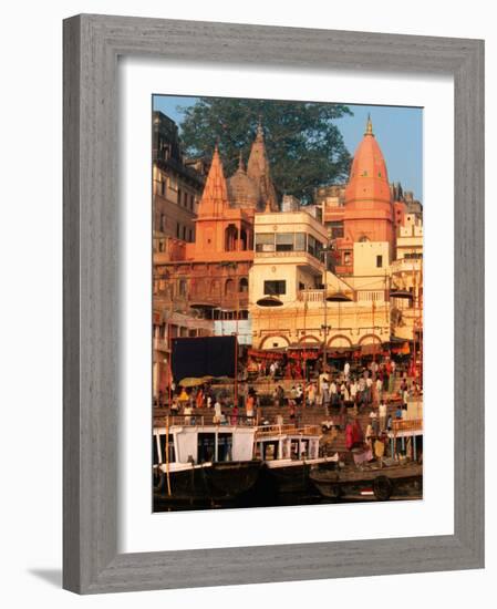 The Ganges River in Varanasi, India-Dee Ann Pederson-Framed Photographic Print