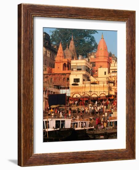 The Ganges River in Varanasi, India-Dee Ann Pederson-Framed Photographic Print