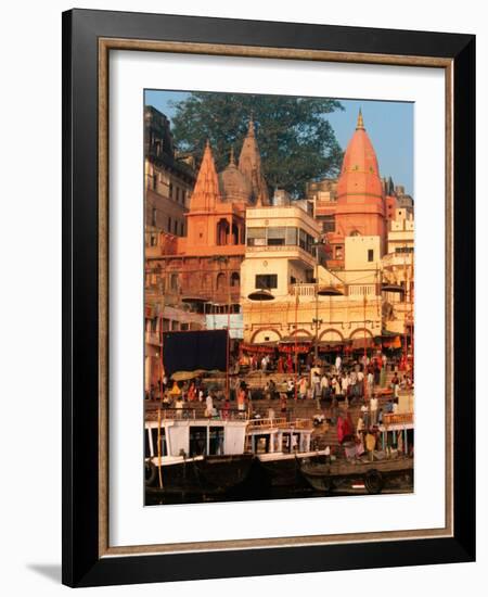 The Ganges River in Varanasi, India-Dee Ann Pederson-Framed Photographic Print