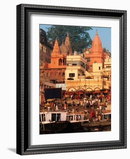 The Ganges River in Varanasi, India-Dee Ann Pederson-Framed Photographic Print