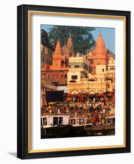 The Ganges River in Varanasi, India-Dee Ann Pederson-Framed Photographic Print