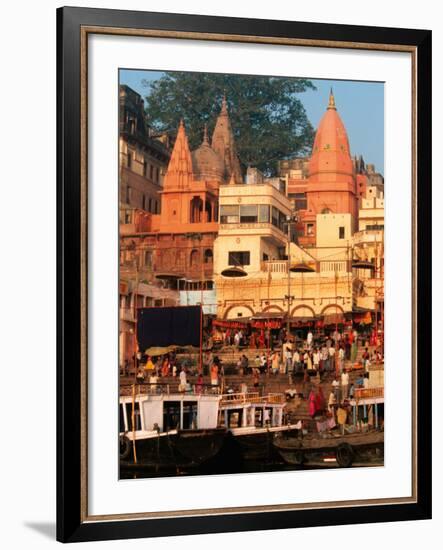 The Ganges River in Varanasi, India-Dee Ann Pederson-Framed Photographic Print