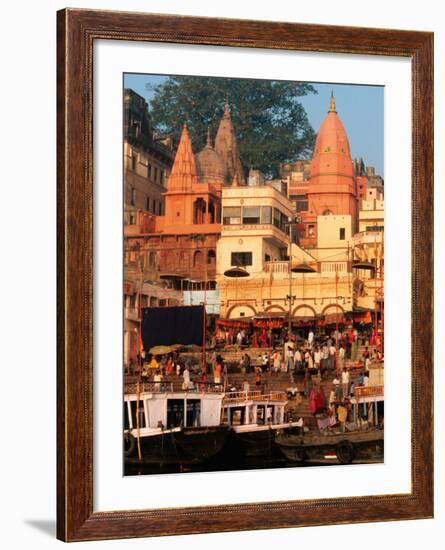 The Ganges River in Varanasi, India-Dee Ann Pederson-Framed Photographic Print