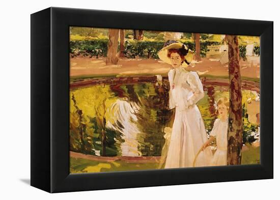 The Garden, 1913-Joaquín Sorolla y Bastida-Framed Premier Image Canvas