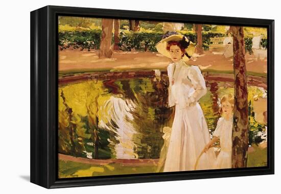 The Garden, 1913-Joaquín Sorolla y Bastida-Framed Premier Image Canvas