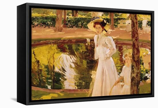 The Garden, 1913-Joaquín Sorolla y Bastida-Framed Premier Image Canvas