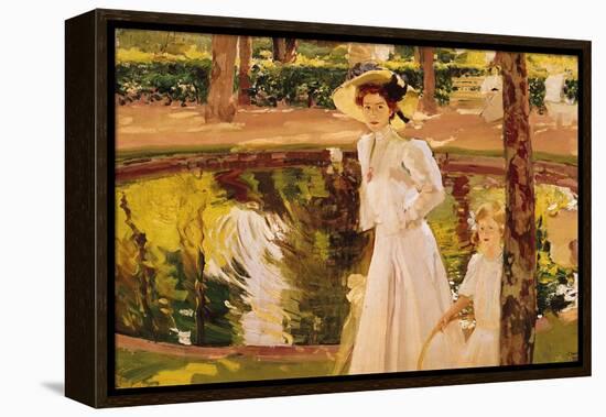 The Garden, 1913-Joaquín Sorolla y Bastida-Framed Premier Image Canvas