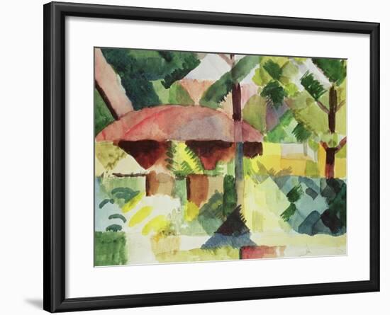 The Garden, 1914-Auguste Macke-Framed Giclee Print