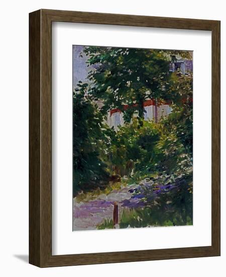 The Garden Around Manet's House in Reuil, France-Edouard Manet-Framed Giclee Print