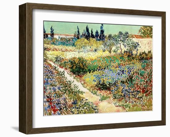 The Garden at Arles, 1888-Vincent van Gogh-Framed Premium Giclee Print