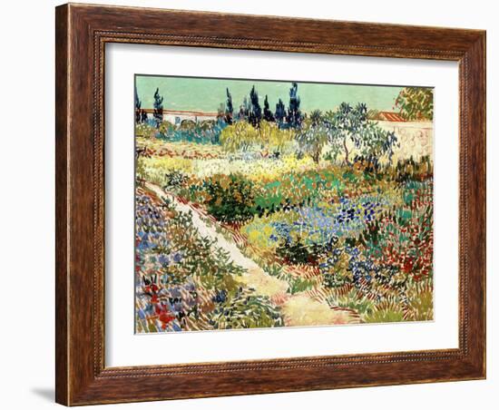 The Garden at Arles, 1888-Vincent van Gogh-Framed Giclee Print