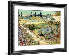 The Garden at Arles, 1888-Vincent van Gogh-Framed Giclee Print