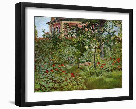 The Garden at Bellevue, 1880-Edouard Manet-Framed Giclee Print