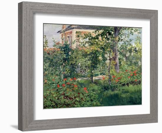 The Garden at Bellevue, 1880-Edouard Manet-Framed Giclee Print