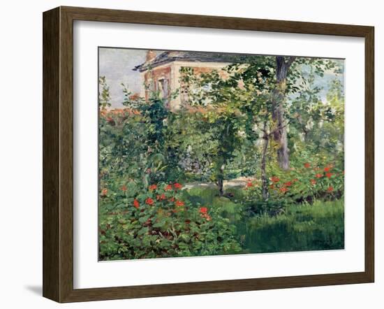 The Garden at Bellevue, 1880-Edouard Manet-Framed Giclee Print