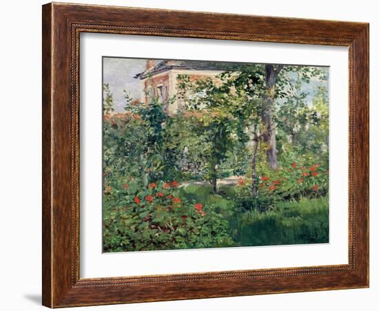 The Garden at Bellevue, 1880-Edouard Manet-Framed Giclee Print