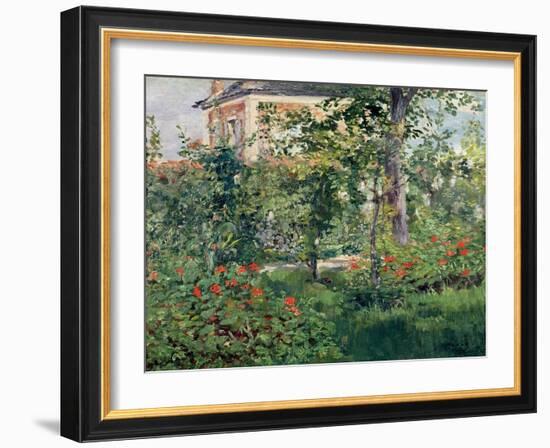 The Garden at Bellevue, 1880-Edouard Manet-Framed Giclee Print