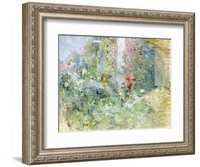 The Garden at Bougival, 1884-Berthe Morisot-Framed Premium Giclee Print