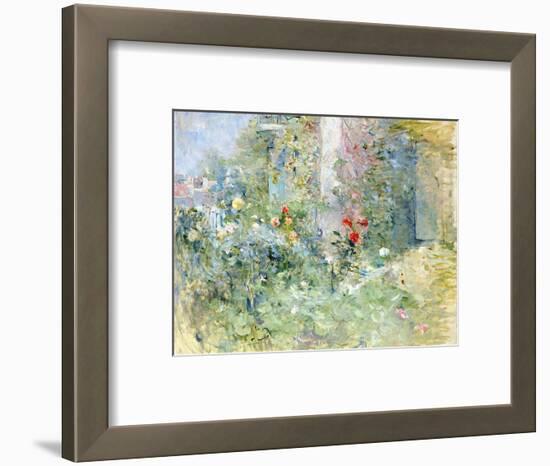 The Garden at Bougival, 1884-Berthe Morisot-Framed Premium Giclee Print