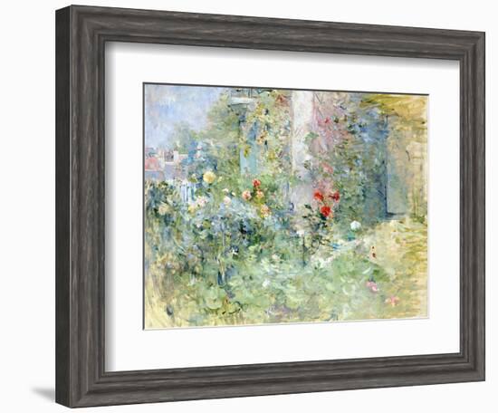 The Garden at Bougival, 1884-Berthe Morisot-Framed Premium Giclee Print