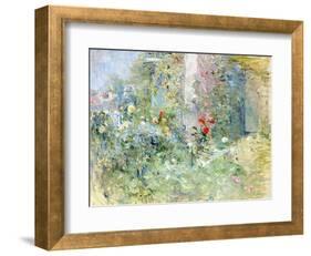 The Garden at Bougival, 1884-Berthe Morisot-Framed Premium Giclee Print