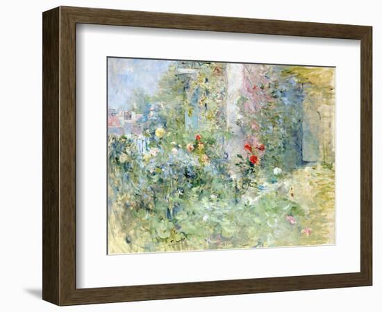 The Garden at Bougival, 1884-Berthe Morisot-Framed Premium Giclee Print