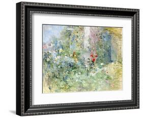 The Garden at Bougival, 1884-Berthe Morisot-Framed Premium Giclee Print