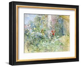 The Garden at Bougival, 1884-Berthe Morisot-Framed Premium Giclee Print