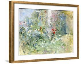 The Garden at Bougival, 1884-Berthe Morisot-Framed Giclee Print