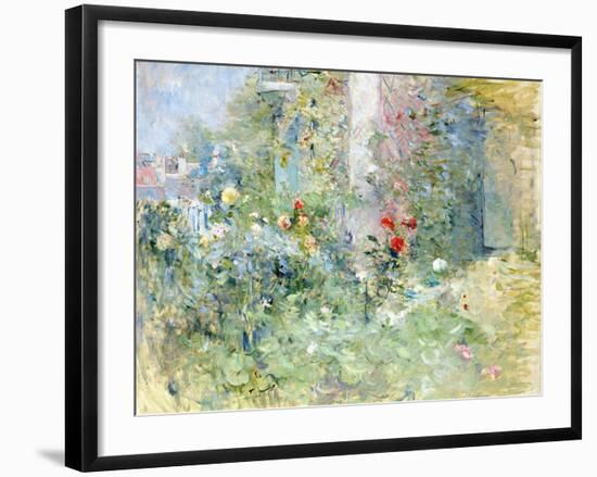 The Garden at Bougival, 1884-Berthe Morisot-Framed Giclee Print