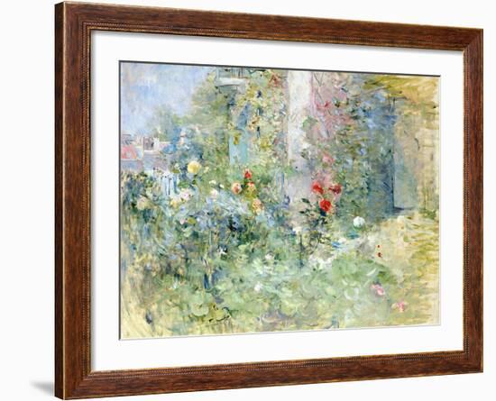 The Garden at Bougival, 1884-Berthe Morisot-Framed Giclee Print